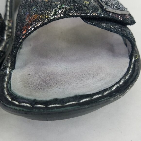 Alegria Vienna Platform Sandals Women's 36 US 6 Metallic Rainbow Leather VIE-280 - Picture 15 of 16